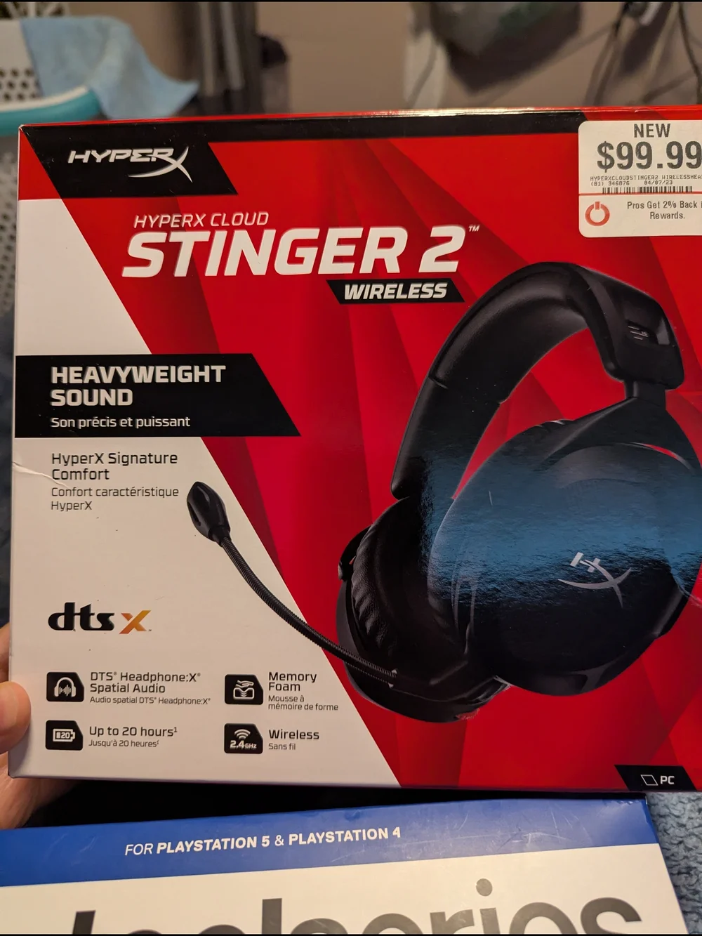 Hype Wireless Over-Ear Gaming Headset with Mic - Black